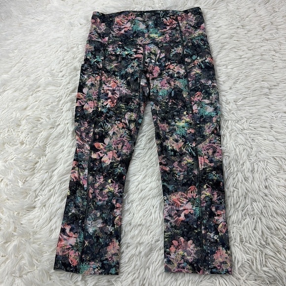 Lululemon Fast & Free Crop II *Nulux 19" Dappled Daze Multi - Picture 1 of 7